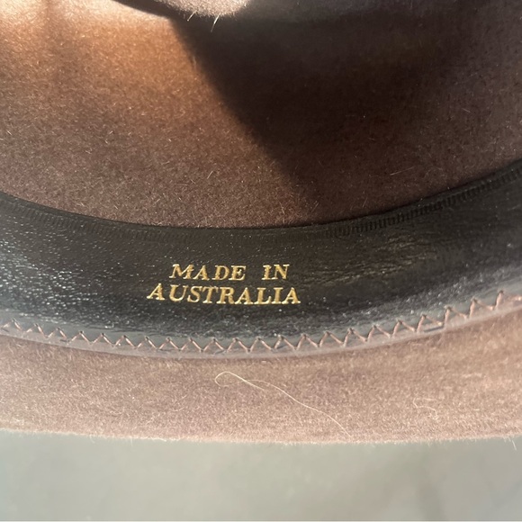 Akubra Snowy River Chocolate Brown Hat, Australian, Outback, Western, sz 6 7/8” - Picture 3 of 11